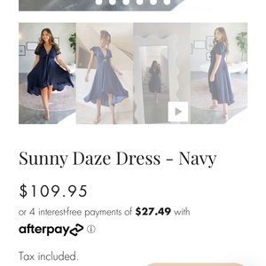 Sunny Daze Dress - Navy